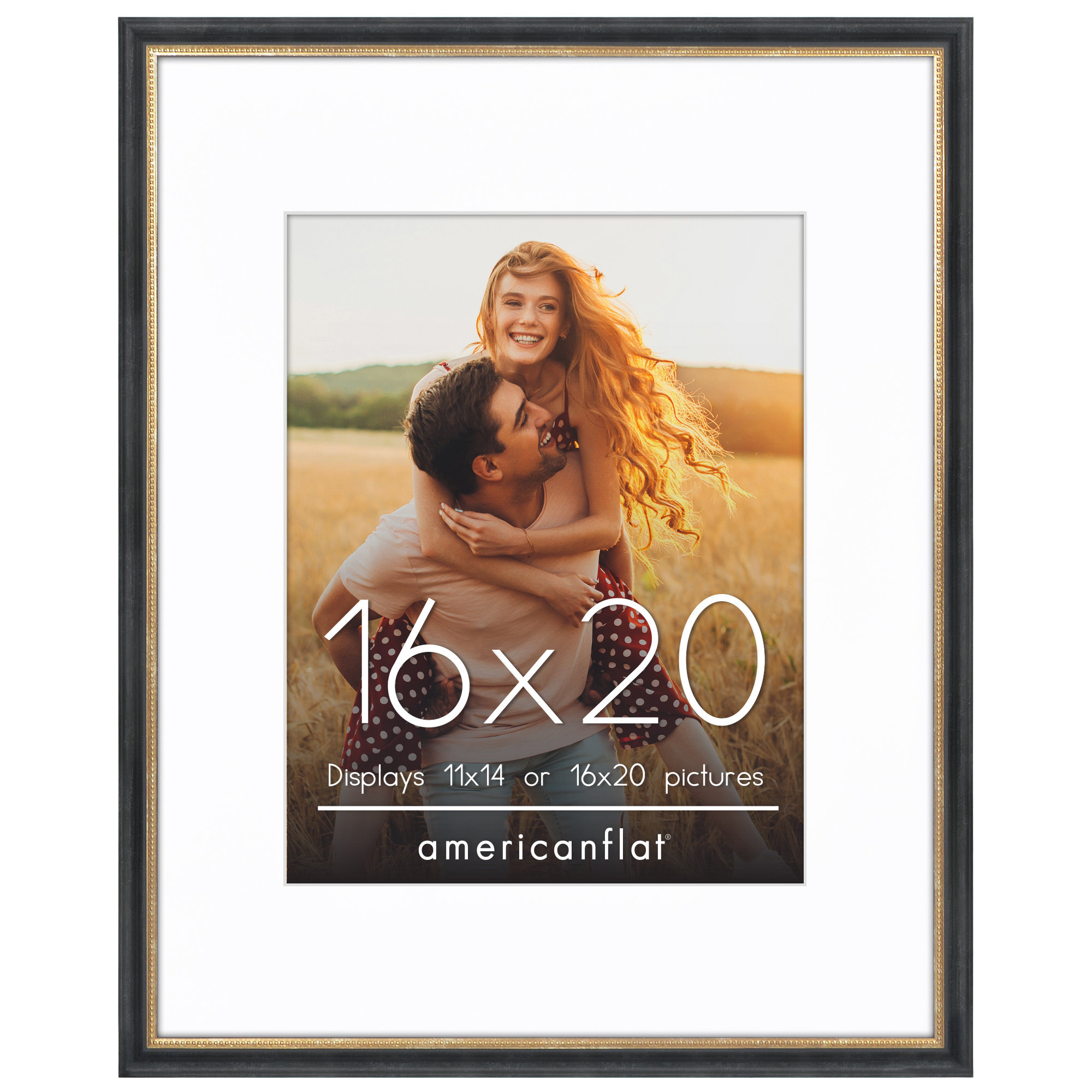 Astoria Grand Vintage Frames - 16 x 20 Picture Frame with Beaded ...
