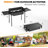 3-Burner High Pressure Propane Outdoor Stove with Removable Side Shelves and Windscreen