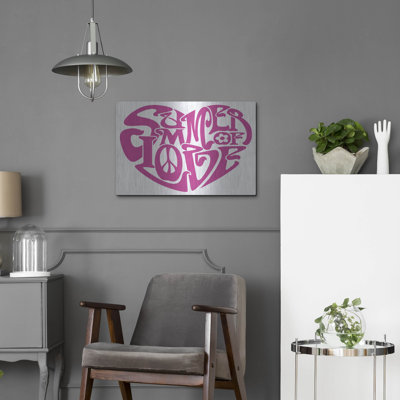 «Summer Of Love Heart» par Ron Magnes, art mural en métal