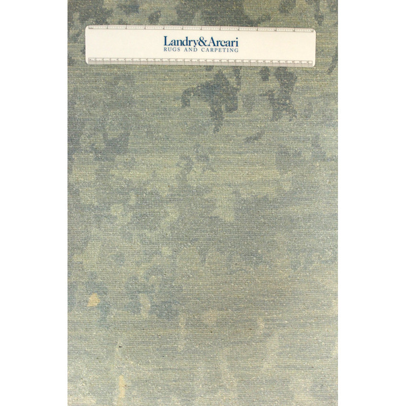 Tapis unique en laine et soie de couleur népalaise rectangulaire 9 pi x 12 pi Népal