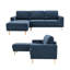 Canapé modulaire rembourré 2 pièces en L 84 po 2 pièces-1661459648
