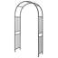 Afkar 121cm W x 44cm D Metal Garden Arches in Black