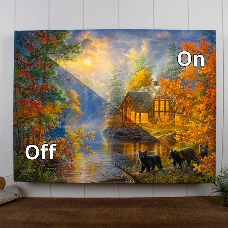 Art mural entièrement illuminé à DEL 18x24