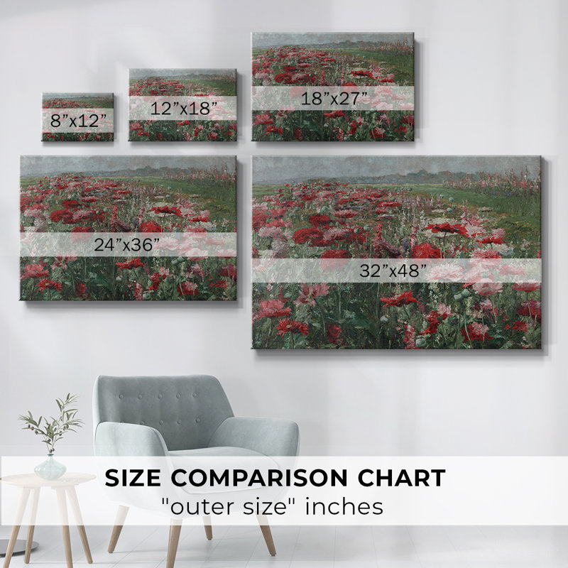 Botanique rétro - XC, Toile tendue, H 9 po x l 13 po x P 1,5 po