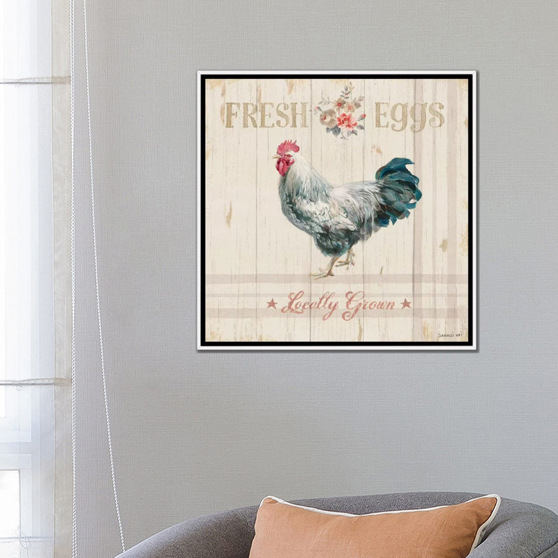 «Farm Patchwork VIII» par Danhui Nai - impression d'art graphique, Aucun mat, H 26 po x l 26 po x P 1,5 po