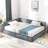 Full Size Velvet Upholstered Bed Frame With And Storage Compartment, Suitable For Bedroom Living Room Comfortable Upholstery Hidden Storage, Space-394317130