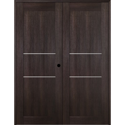 Porte double standard préfinie en bois manufacturé Avon 07 2H
