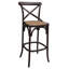 Bentwood Stool with Solid Wood Frame-2090696737