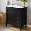 Meuble-lavabo moderne avec lavabo en céramique 30 po et 3 tiroirs-1341844817