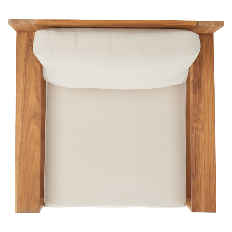 Krista Teak Armchair, Beige