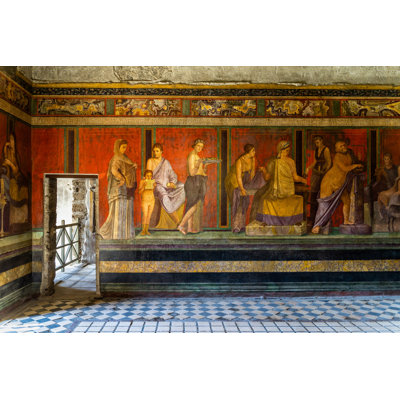 The Frescoes of Villa Dei Misteri 1 Piece Wrapped Canvas Wall Art
