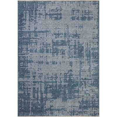 Tapis abstrait denim / colombe Vance