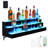 LED Liquor Bottle Display Shelf, Bottle Display Shelf Bar Shelves with Remote & App Control, 16 Colours, 4 Music Modes