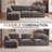 4 - Piece Teddy Modular Sectional Sofa Cloud Couch with Ottoman and 2 Storage Side Table-793588773-798281544