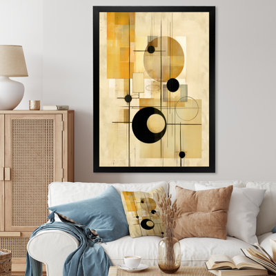 Beige géométrie en mouvement II sur toile