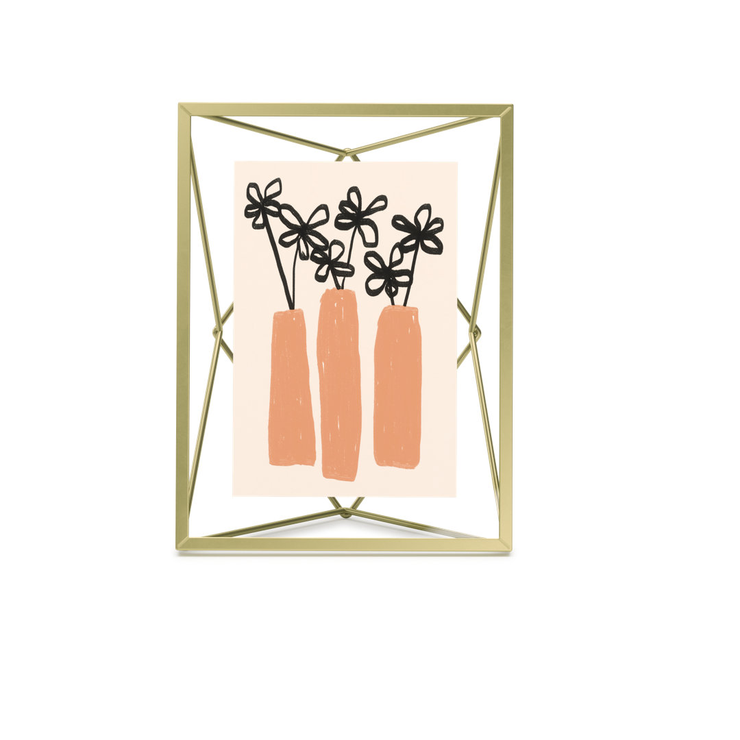 Prisma Picture Frame Umbra Color: Brass Picture Size: 4" x 6"