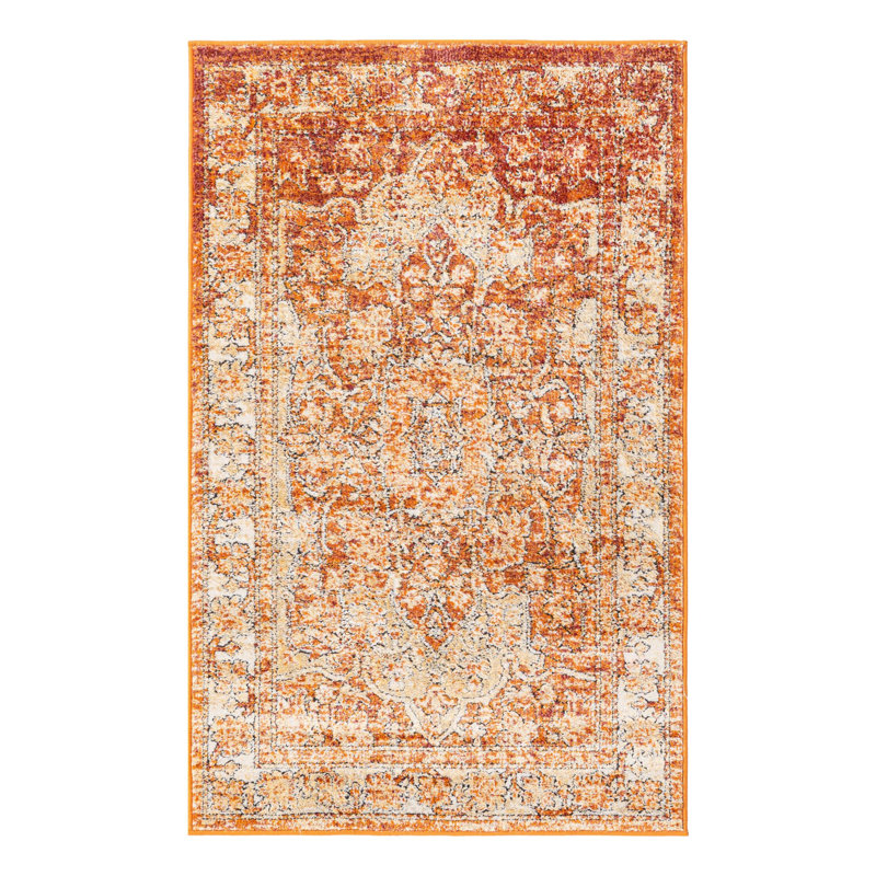 Tapis oriental rouge rouille Alresford, Rectangle 3 pi 3 po x 5 pi 3 po