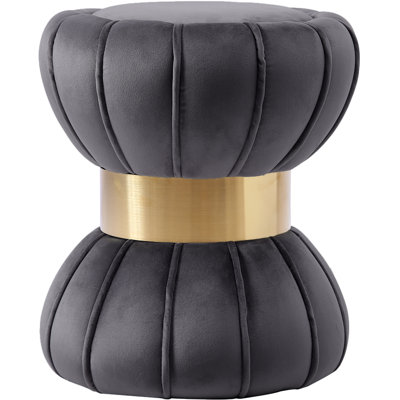 Cerjio Velvet Ottoman