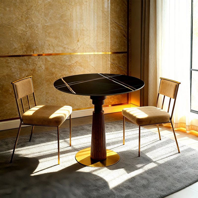 Table de salle à manger 33,5 po, Noir