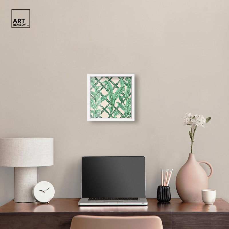 «Vibrant Squiggles Shadowbox Print», art côtier moderne par Art Remedy, H 13 po x l 13 po, Blanc