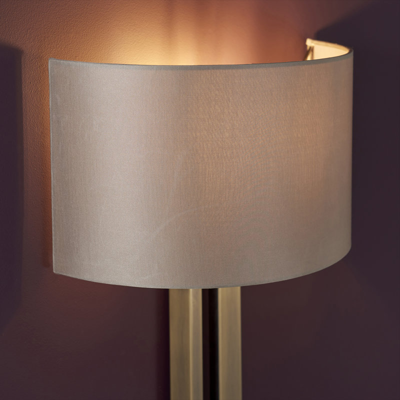 Robinsonville Wall Sconce, Mink, Matt Antique Brass Plate