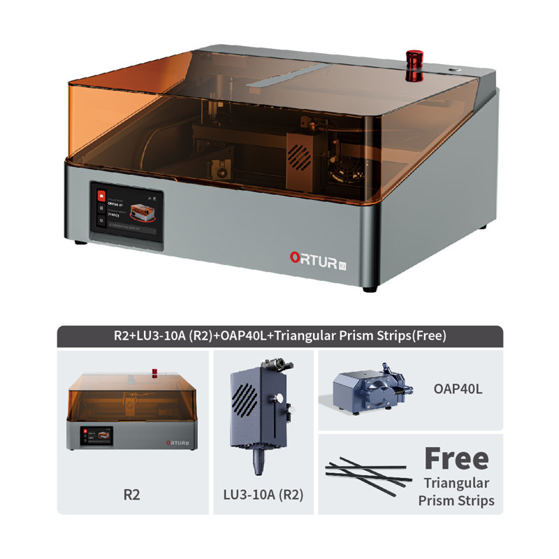 Ortur R2 10W Laser Engraver and Enclosed Laser Cutter Machine - 11.81 x 8.26 Inch Work Area - Class 1 Enclosed Safety & Smart HD Camera with Screen - For Fine Detail Work and Jewelry Making