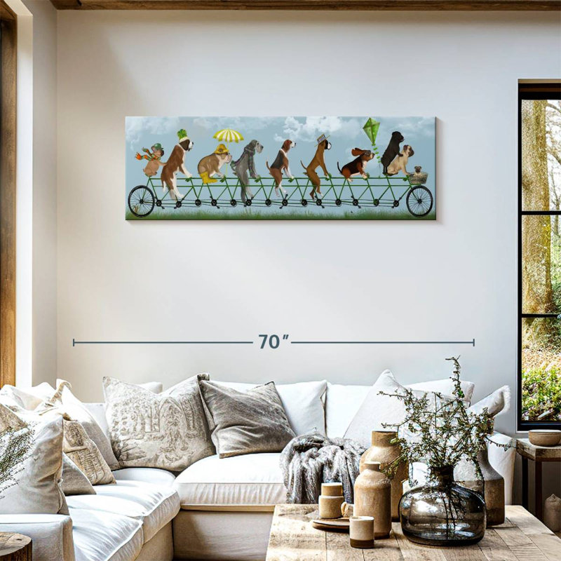Impression sur toile sur toile Tandem, H 17 po x l 51 po