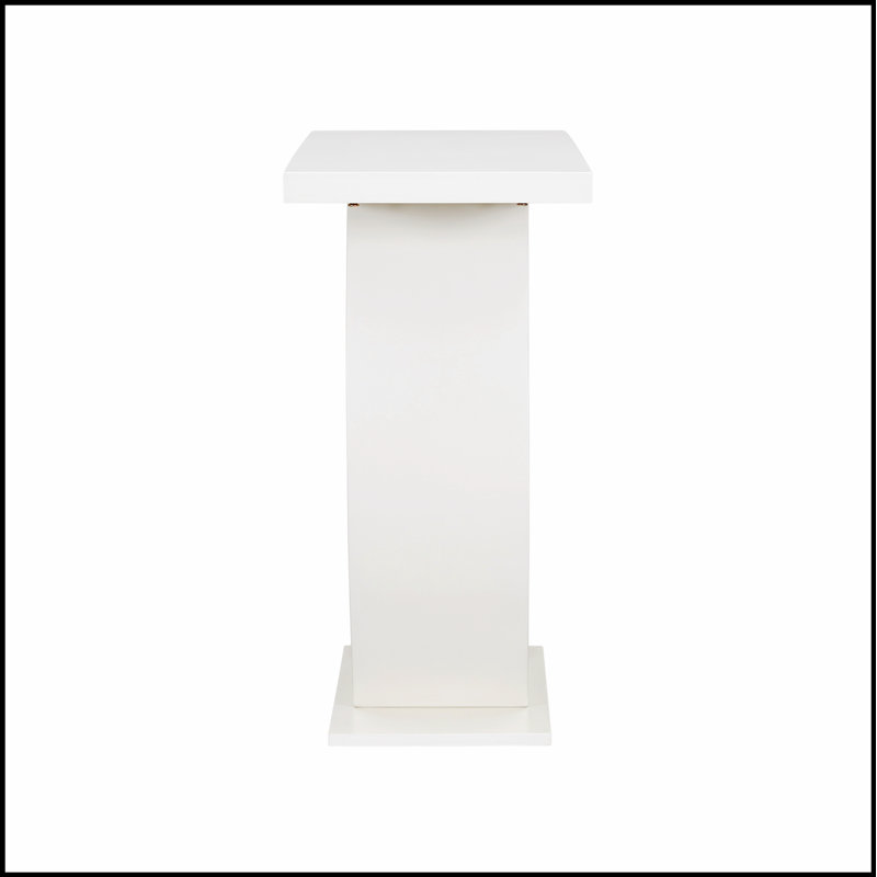 Mirod Stylish Modern Console Table with Egg-Shaped Base, Enhanced Stability and Durability, Sleek Design, Beige