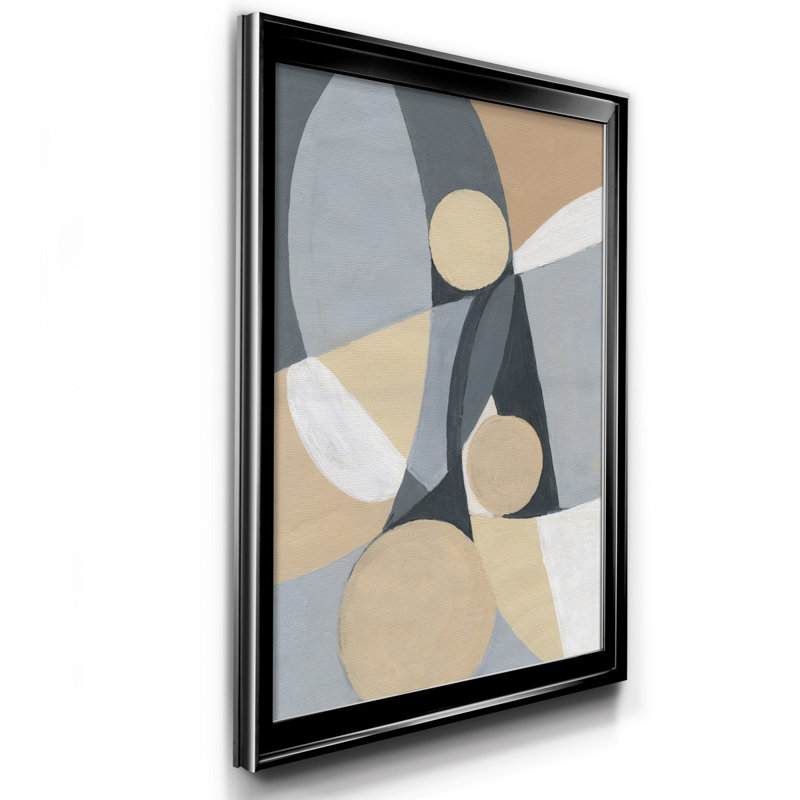 Millenium I par J Paul - reproduction d'art sur toile encadrée, H 22,5 po x l 30,5 po x P 1,5 po, Noir