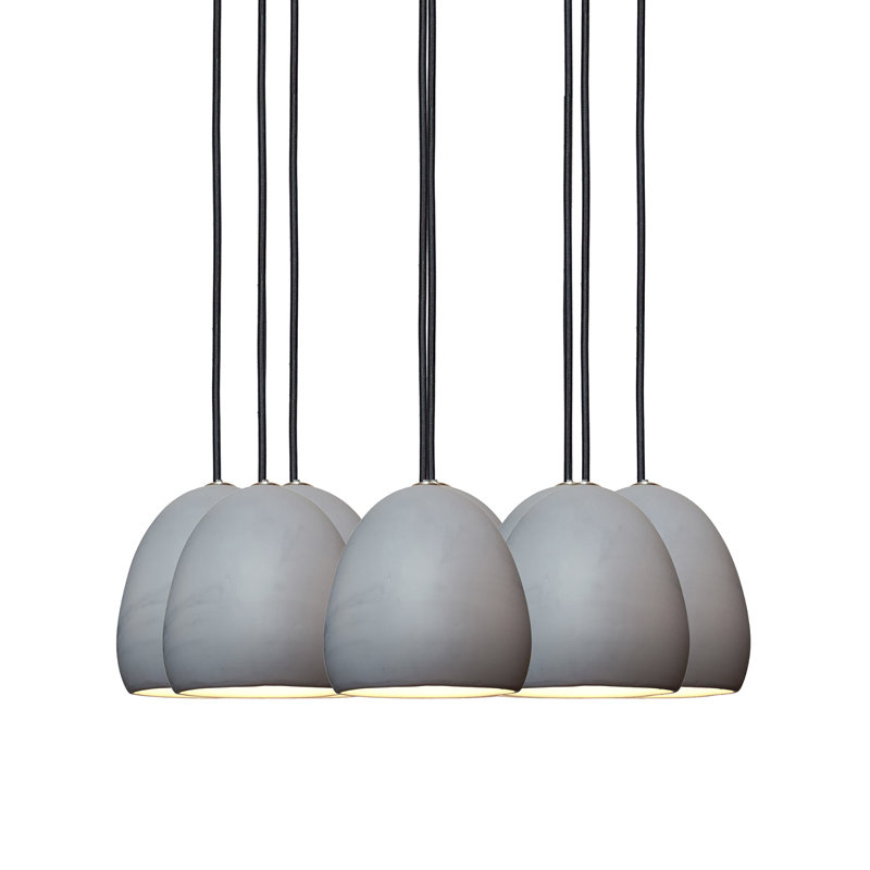 Lustre 8 lumières Clay, Incandescent, H 104 po