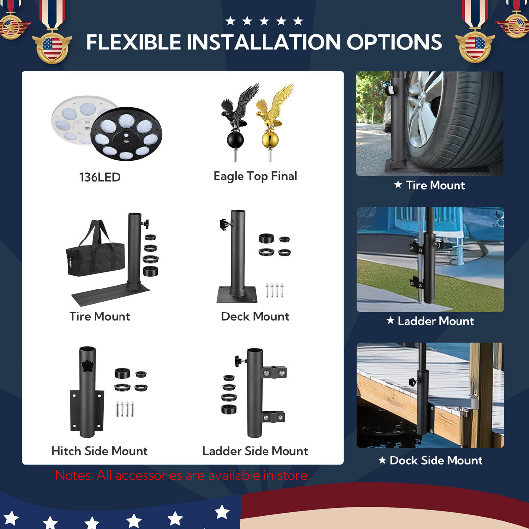 Double Sided 360'' H x 60'' W Polyester House Flag Arlmont & Co.