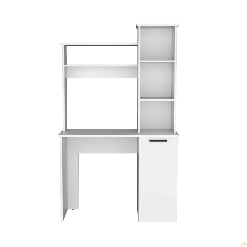 Bureau d'ordinateur Dumas, bureau, blanc