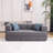 Boneless Folding Sofa Bed, 78.5" Convertible Couch Bed with 2 Pillows, Fold Out Couch, Foam Spring Floor Mattress, Futon Couch for Living Room, Office, Apartment-2133976960