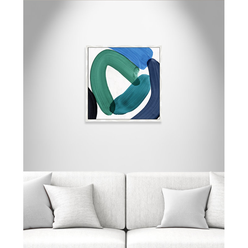 Smooth Bend I - Cadre photo, reproduction d'art sur papier, H 23,5 po x l 23,5 po x P 0,75 po, Cadre blanc