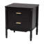 Ensemble de chambre à coucher noire 4 pièces Baxton Studio Gineva-1192131520