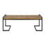 Banc de patio en bois et métal-391383449