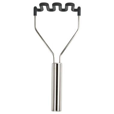 Farberware Soft Grips Stainless Steel Masher in Black, Size: 1