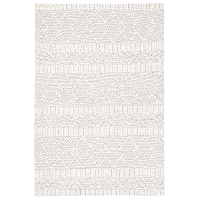 Amaleta Hand Loomed Performance Geometric Rug, Rectangle 5' x 8'