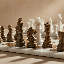 Ensemble d'échecs vintage en marbre avec étui de rangement par Marble Cultures-91438141