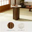 Table d'appoint Henfield avec pieds cylindriques et plateau en marbre