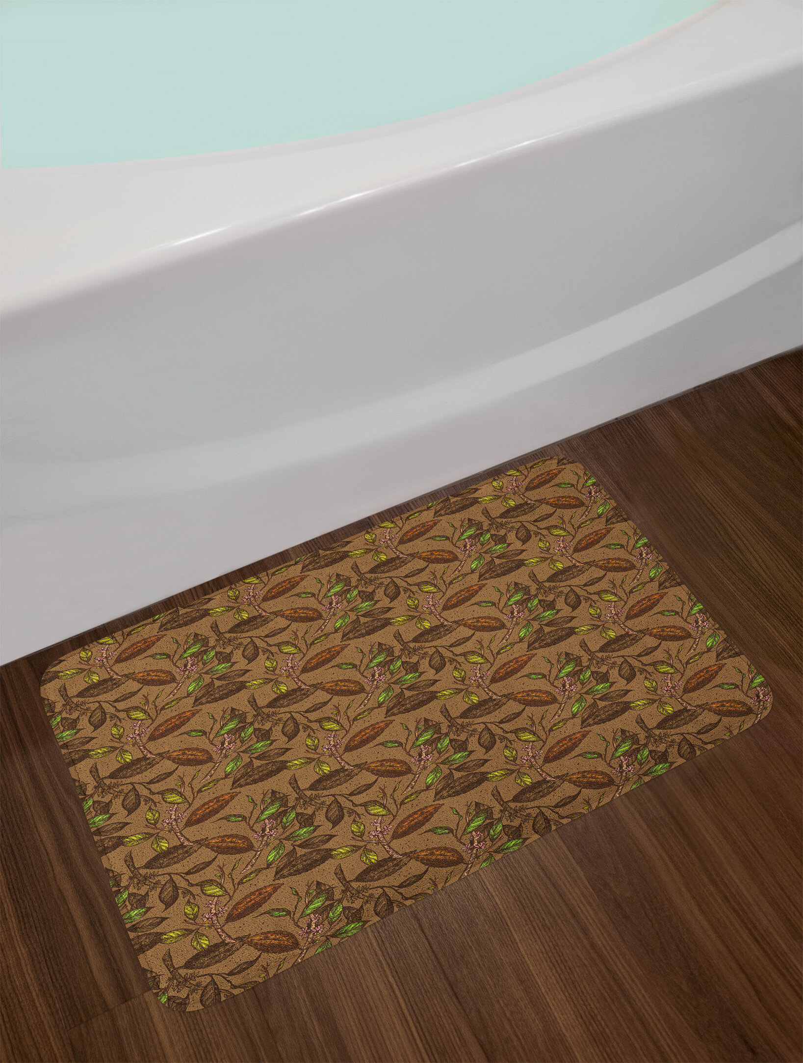 Brown Plush Bath Mat main image 0