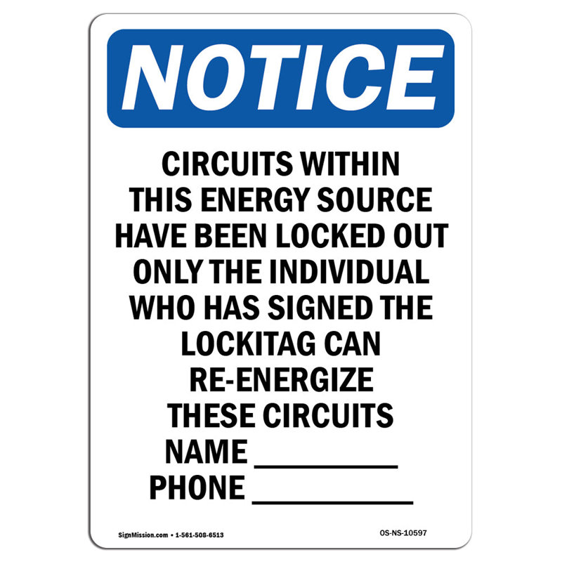 Circuits within This Energy Source Sign, 18'' H X 24'' W