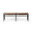 Wyatt Bench-Drifted Matte Black Water-based