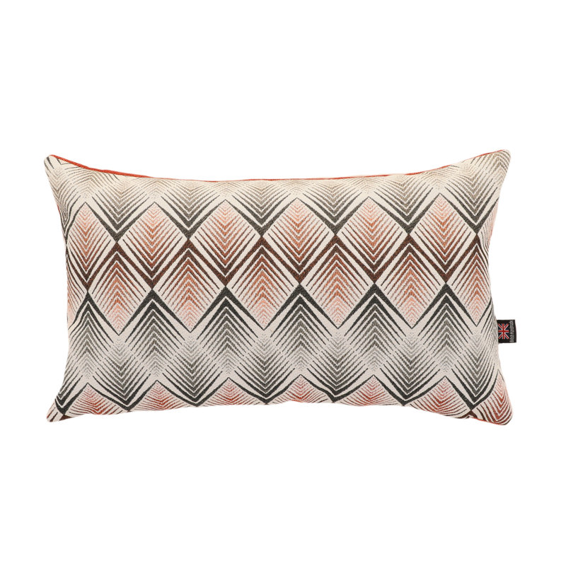Ames Chevron Rectangular Cushion, Orange