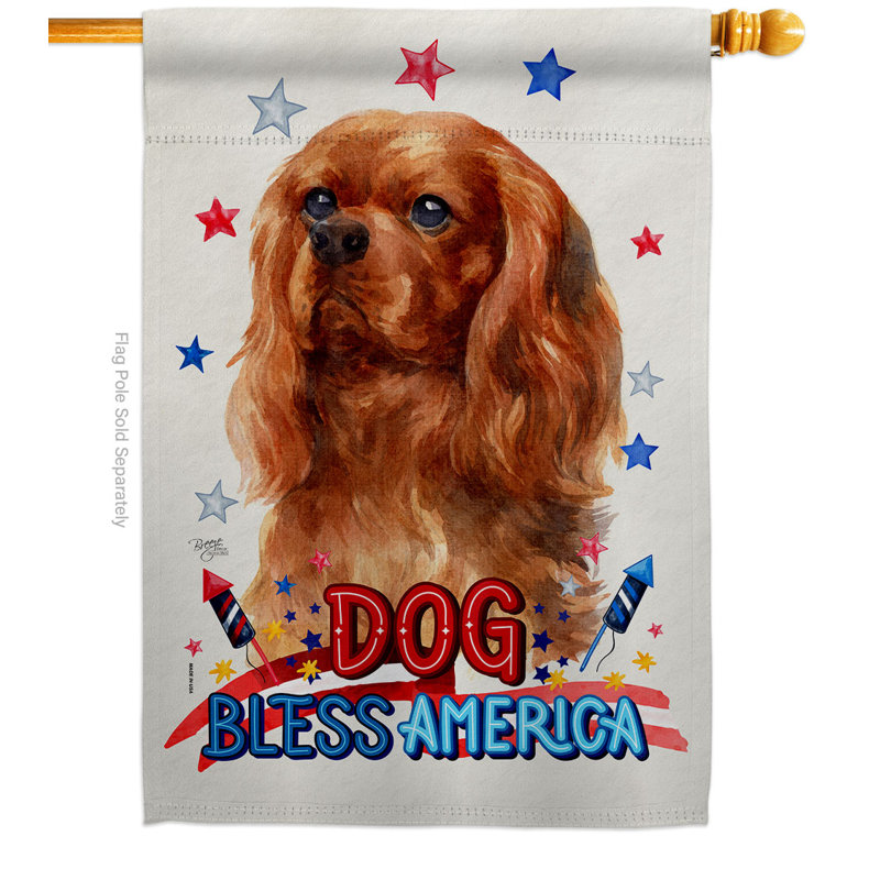 Double Sided 40'' H x 28'' W Polyester Animal House Flag