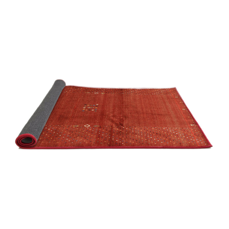 Tapis à aire brune contemporaine, Carré 5 pi