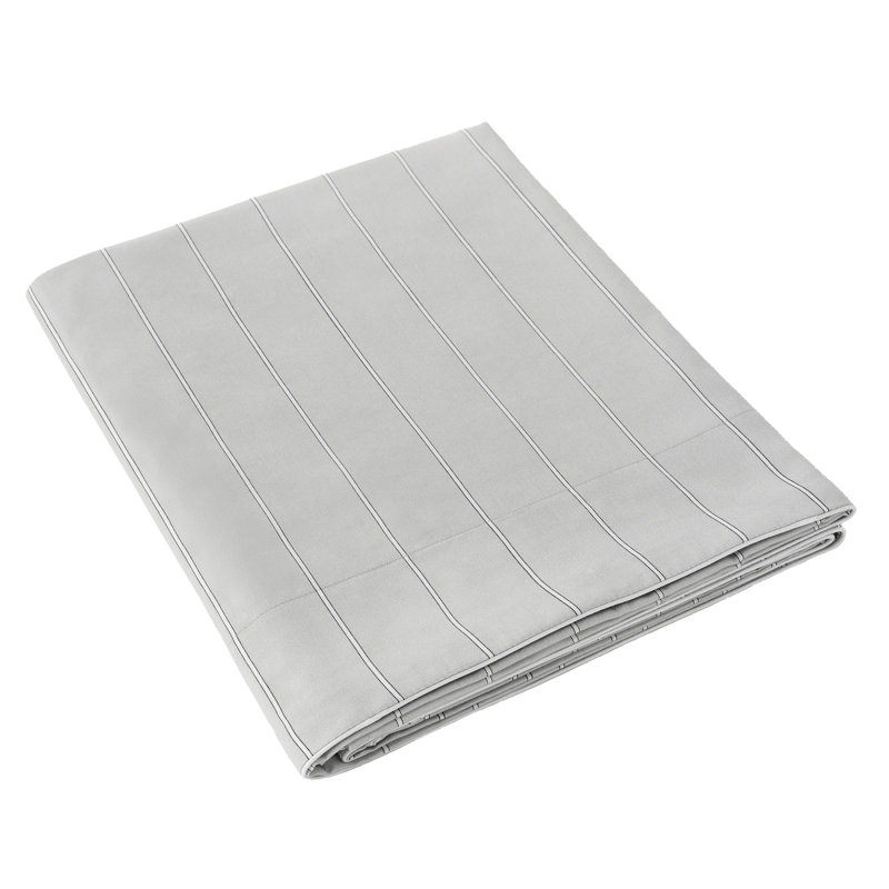 Journey gris Queen flat sheet, Queen