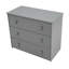 Lit mezzanine simple avec armoire pour rangement supplémentaire et bureau roulant - gris pour maximiser l'espace dans la chambre à coucher-552142949