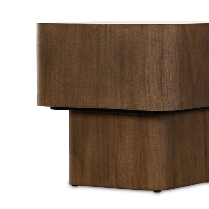 Blanco End Table, Warm Umber Burl