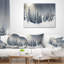 Coussin décoratif paysage d'hiver